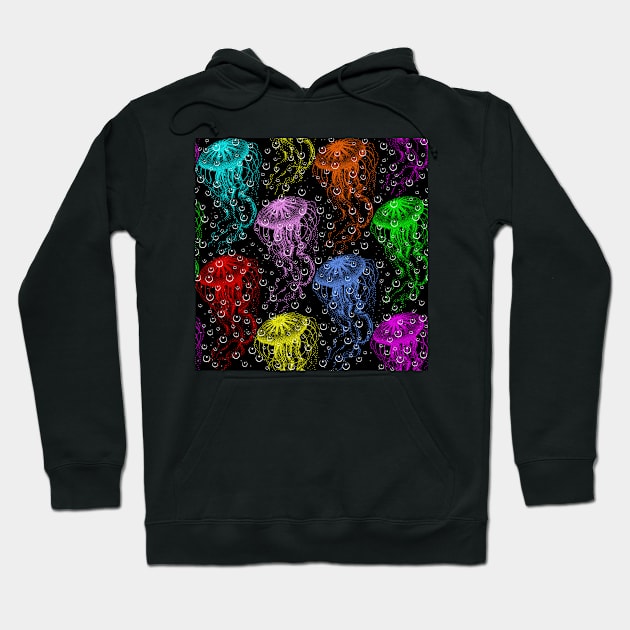 Neon Jellies Hoodie by implexity